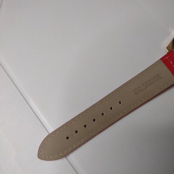 Red And Gold Tone Manhattan Analog Watch - Picture 9 of 12